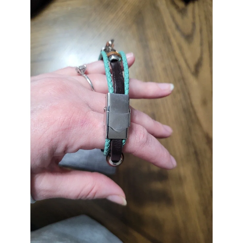 Smatiful Apple Watch Band 38mm 40mm Turquoise Leather Boho Antique Series Teal